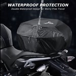 Motocentric Hard Shell Motorcycle Backpack, Waterproof Motorcycle Tail Bag
