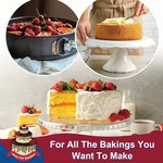 Topika - Cake Pan Set Non-Stick, 6pc Round Baking Tins with Latch