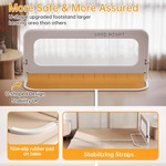 TopikaKids - 1.2m Foldable Kids Bed Rail for Toddlers & Baby, Safety Guard
