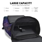Topika Laptop Backpack, Fluorescent Color Reflective Travel Bag
