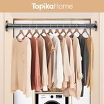 Topika High-Quality Stainless Steel Curtain Rod and Shower Rod, Retractable