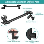 Topika Rain Shower Head with Handheld Spray, Shower Heads Combo