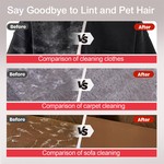 Topika Pet Hair Removal Glove Reusable Lint Remover 2 Piece