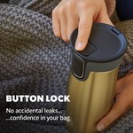 Topika - 420ml Coffee Flask Travel Mug with AutoSeal Lid, Leakproof