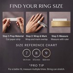 Topika Interlocked Stackable Rings for Women, Gold & Silver 2pcs Set