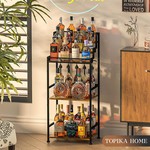 Topika - Bar Display Stand,Wine Shelf Mini Wine Bar Rack for Liquor Display