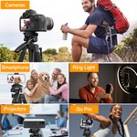 Topika-F-180T Black Camera Tripod, 1.8m Iron Tube, 3 Feet Stand, 18cm-180cm