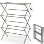 Topika 3-Tier Expandable Steel Clothes Rack & Foldable for Small Spaces