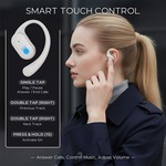 Topika - Earpods With Hooks Hooked Earphones Waterproof Earbuds