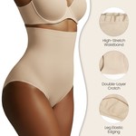Lekkon Seamless High-Waist Shaping Briefs for Women Waist & Tummy Sculpting