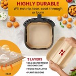 Topika 200 Pcs Air Fryer Liners Square Non-Stick Airfryer Liner Disposable