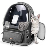 Topika - Cat Backpack Carrier Bag,Grey Foldable Dog Carrier Bag for Travel