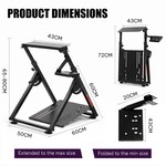 Topika - Sim Racing Wheel Stand Foldable Racing Simulator Stand