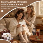 Topika 14-Piece Faux Wicker Spa Gift Basket for Women, Self Care Gift Set