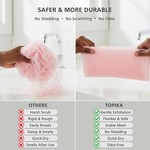 Topika - African Net Sponge for Body Wash Scrubber, Exfoliating Bath Cloth