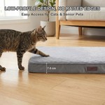 Topika Waterproof Large Dog Bed, Orthopaedic Crate Mat with Plush Cover