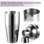 Topika - Cocktail Shaker Set, Drink Mixer & Bartender Kit for Home Bars
