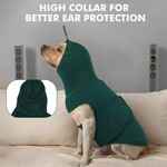 Topika Dog Calming Vest Hoodie Military