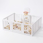 Topika Large Baby Playpen & Toy Storage Cabinet Set, 100 Ocean Balls