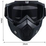 Topika - Tactical Mask, Airsoft Paintball Mask with Detachable Goggles