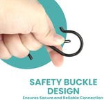 Topika 16-Piece S Hooks for Hanging w/ Safe Buckle.