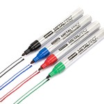 ZEYAR - 12 x Permanent Marker Set, Ultra-Resistant Fine Tip, 4 Colours