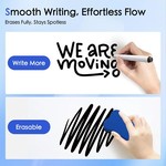 Topika- Double Side Dry Ease Magnetic Whiteboard with Pen, Eraser & Magnets