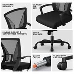 Topika Lite 200 - Ergonomic Mid-Back Mesh Office Chair & Adjustable recline