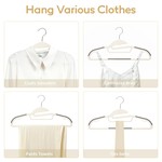 Topika - Plastic Hangers For Clothes, Non-Slip Adult Hangers 30/50 Pack
