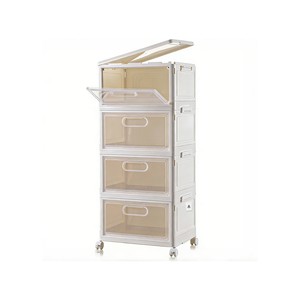 Topika Stackable Storage Containers,4 Tier Transparent Visualization
