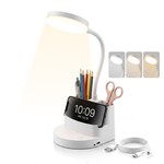 Topika - LED Desk Lamp With Pen Holder, Phone Stand And USB-C Charging