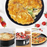 Topika - Cake Pan Set Non-Stick, 6pc Round Baking Tins with Latch