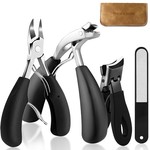 Topika - Thick Nail Clippers Set, Fingernail & Toe Nail Clipper for Seniors