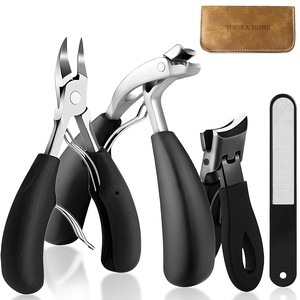 Topika - Thick Nail Clippers Set, Fingernail & Toe Nail Clipper for Seniors