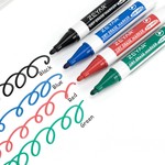ZEYAR - Whiteboard Marker Set, Fine Tip, Low Odour, Clear Writing, 3 Options