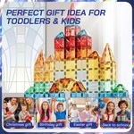 Topika Diamond Window Magnetic Tiles Building Set with Colour Box 120-Piece