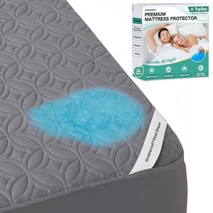 Topika - Mattress Protector Waterproof, Deep Pocket Soft & Noiseless Cover