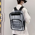 Topika - Clear Heavy Duty PVC Backpack with Reinforced Straps, Multi-Pocket