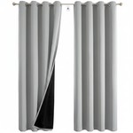 Topika Blackout Curtains, Double Layer Thermal Insulated noise reduction