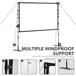 Topika - Projector Screen 120 Inch Projection Screen With Stand Portable
