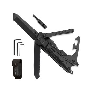 Topika Multitool Survival Knife 17-in-1, Swiss Army Folding Gravity Knife