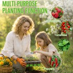 Topika - 4 pack Seed Starter Tray Kit Seed Starting Trays With Grow Light