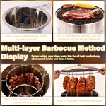 Topika Heavy-Duty BBQ Grill Perfect for Braais, Smoking and Outdoor Cooking
