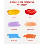 VSelect - Stretched Canvas Boards for Painting, Multiple Size, 100% Cotton