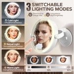 Topika Double-sided Makeup Mirror, Lighting Mirror, Rechargeable