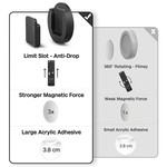 Topika Magnetic Remote Control Holder, TV & Aircon Remote Wall Mount