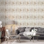 TopikaHome - Wood Grain Self Adhesive 3D Wallpaper with Tools 10m × 45cm