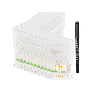 50 Pcs Breastmilk Storage Bags and 150ml w/Marker