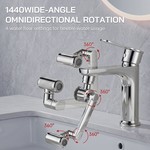 Topika - Kitchen Faucet Sprayer With 1440 Rotation And Filter