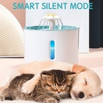 Topika Cat Water Fountain 2.4L with LED Light, Durable Lid